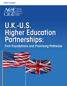 UK-US Higher Education Partnerships: Firm Foundations and Promising