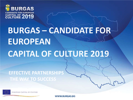 Burgas – Candidate for European Capital of Culture 2019