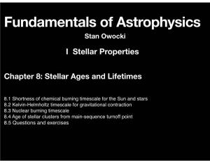 Fundamentals of Astrophysics Stan Owocki
