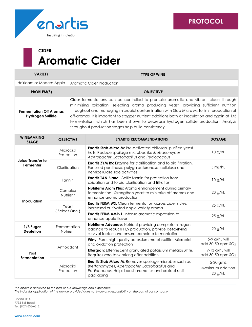 Aromatic Cider Protocol