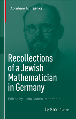 Recollections of a Jewish Mathematician in Germany