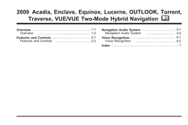 2009 Buick Enclave Navigation Guide