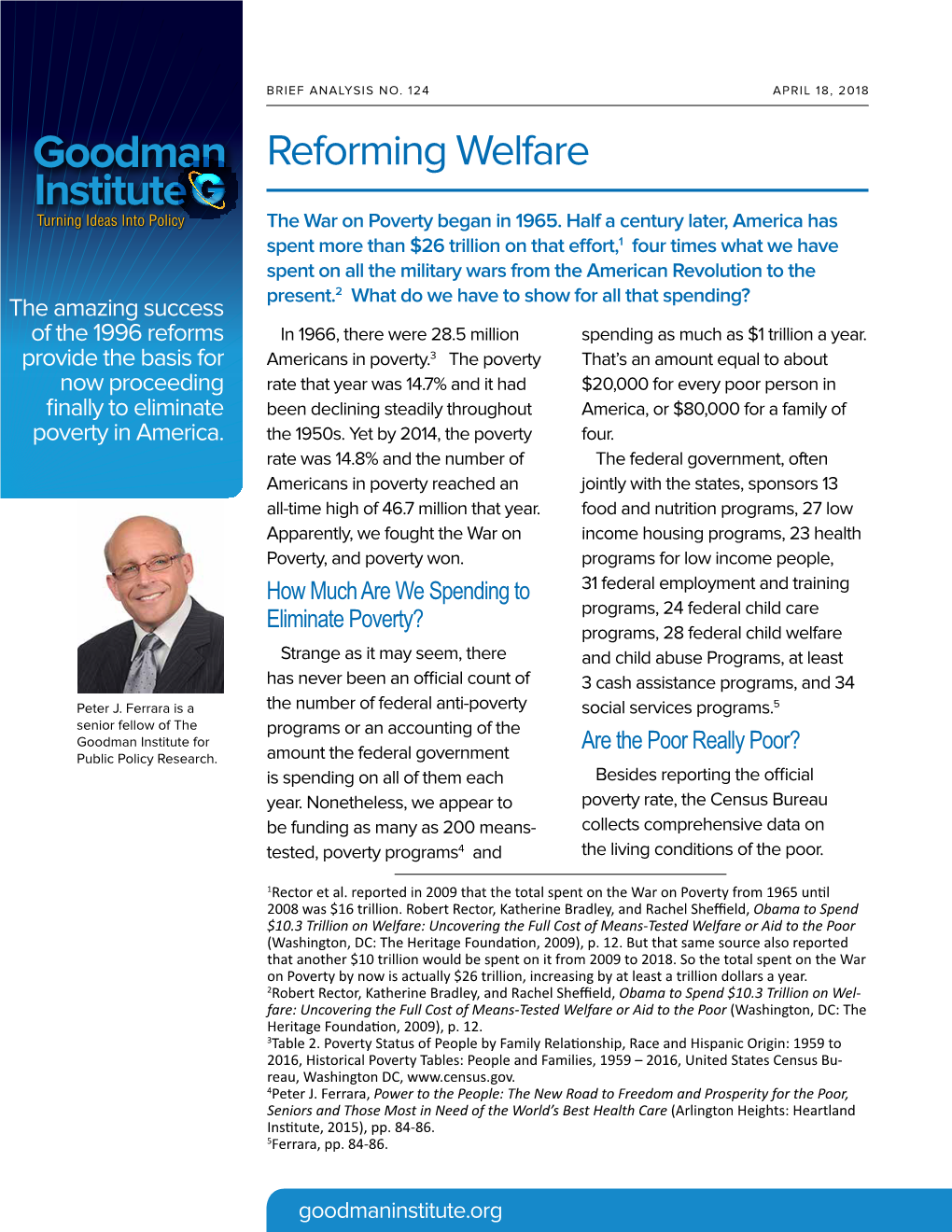 Reforming Welfare