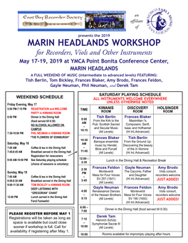 Marin Headlands Workshop