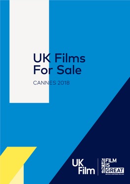 UK Films for Sale CANNES 2018