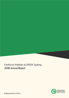 Confucius Institute at UNSW Sydney 2018 Annual Report