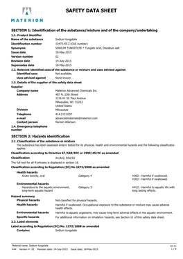 Safety Data Sheet