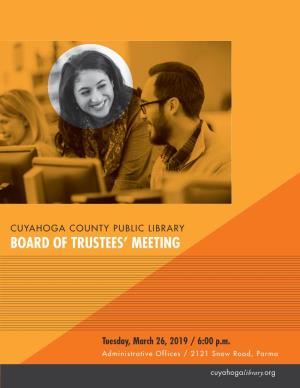 Board of Trustees' Meeting