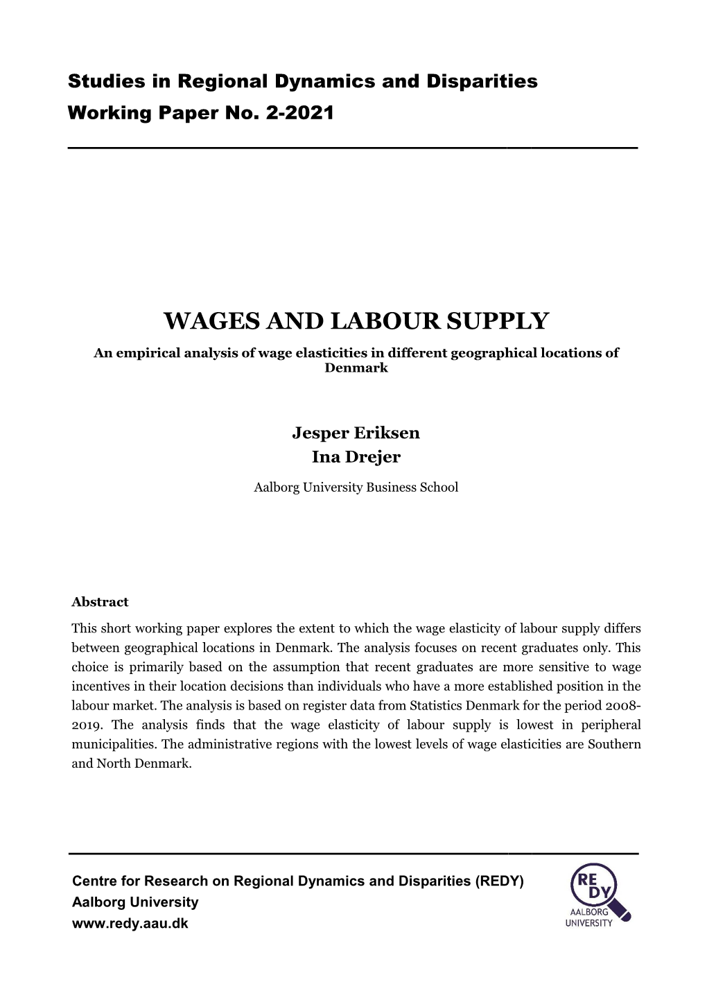 Wages and Labour Supply