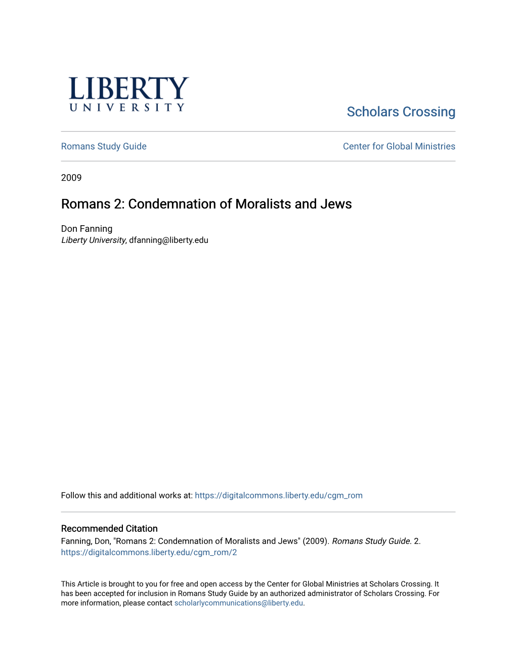 Romans 2: Condemnation of Moralists and Jews