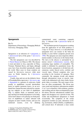 Sparganosis Contaminated Water Containing Copepods (Fig