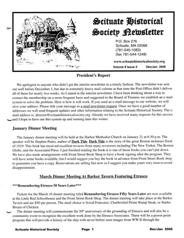 2006 Newsletters
