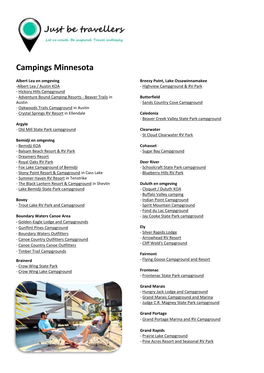 Campings Minnesota