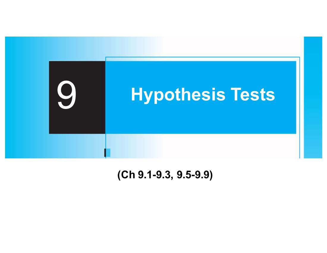 Hypothesis Testing Is to Decide, Based on Sample Information, If the Alternative Hypotheses Is Actually Supported by the Data