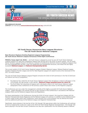 The US Youth Soccer National Leagues