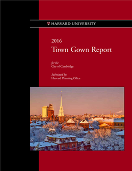 Town Gown Report for the City of Cambridge