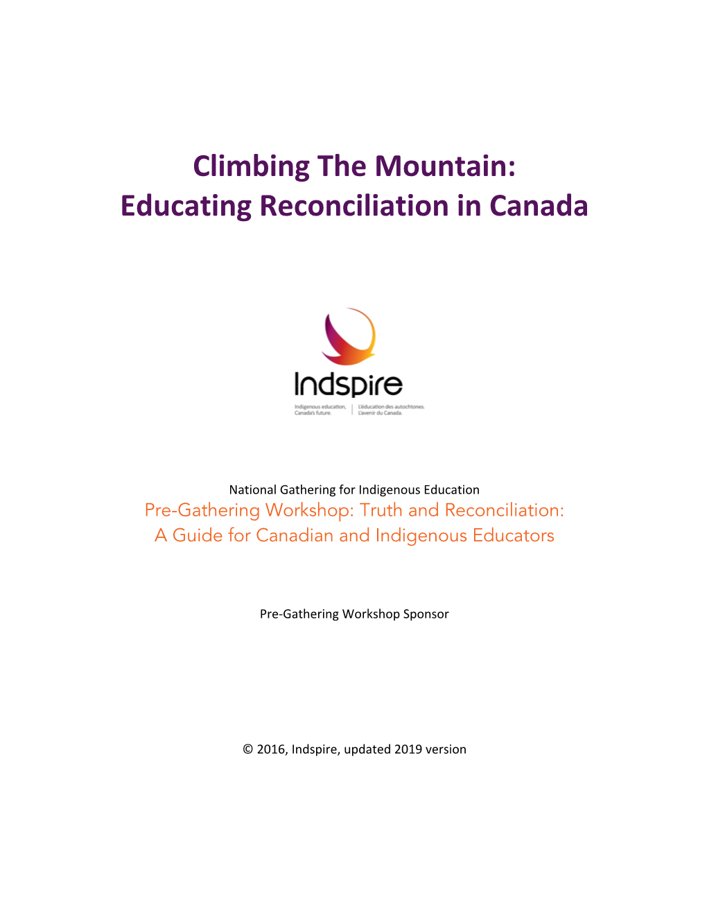 Educating Reconciliation in Canada