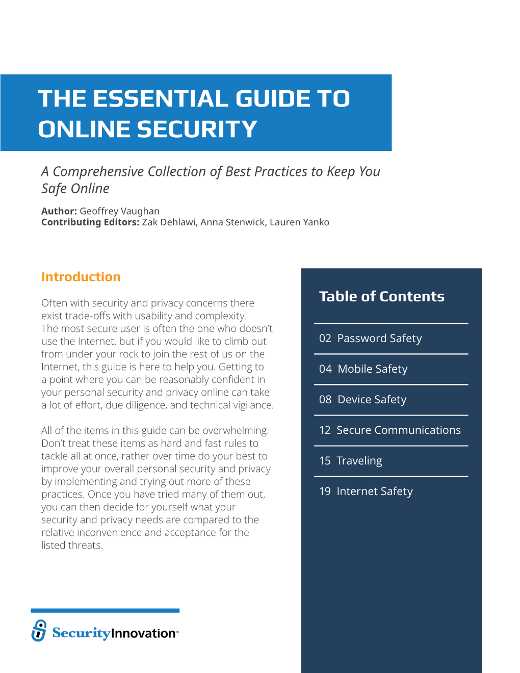 The Essential Guide to Online Security