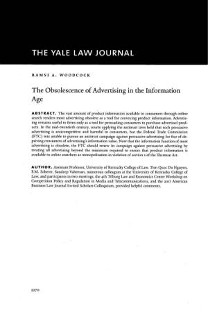 The Obsolescence of Advertising in the Information Age