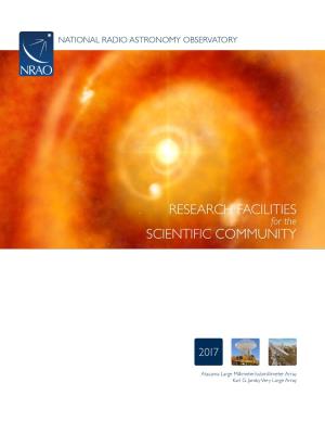 RESEARCH FACILITIES for the SCIENTIFIC COMMUNITY