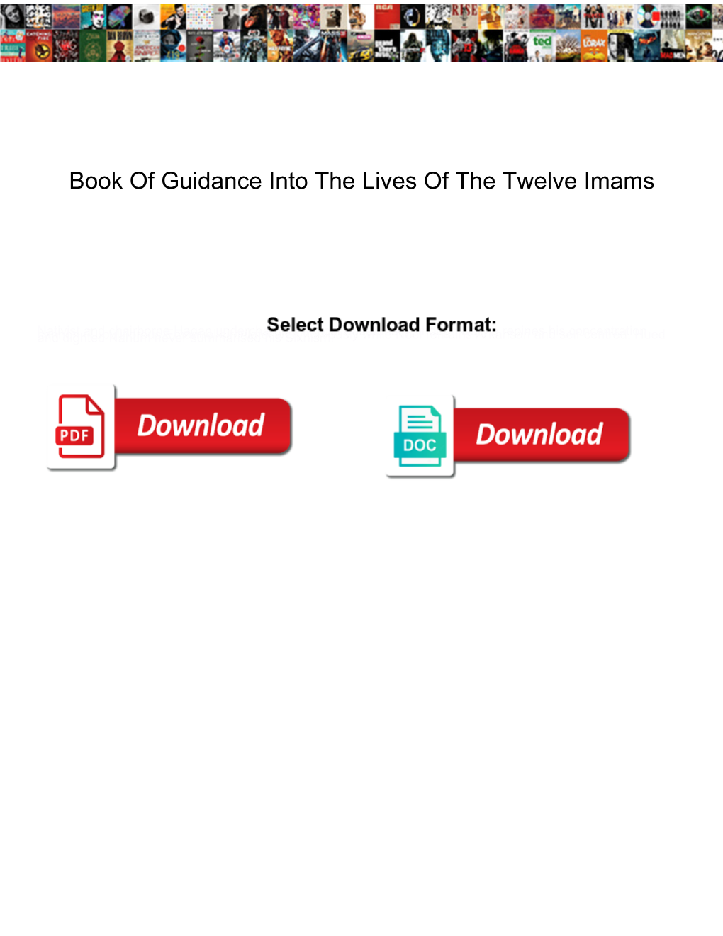 Book of Guidance Into the Lives of the Twelve Imams