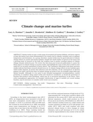 Climate Change and Marine Turtles