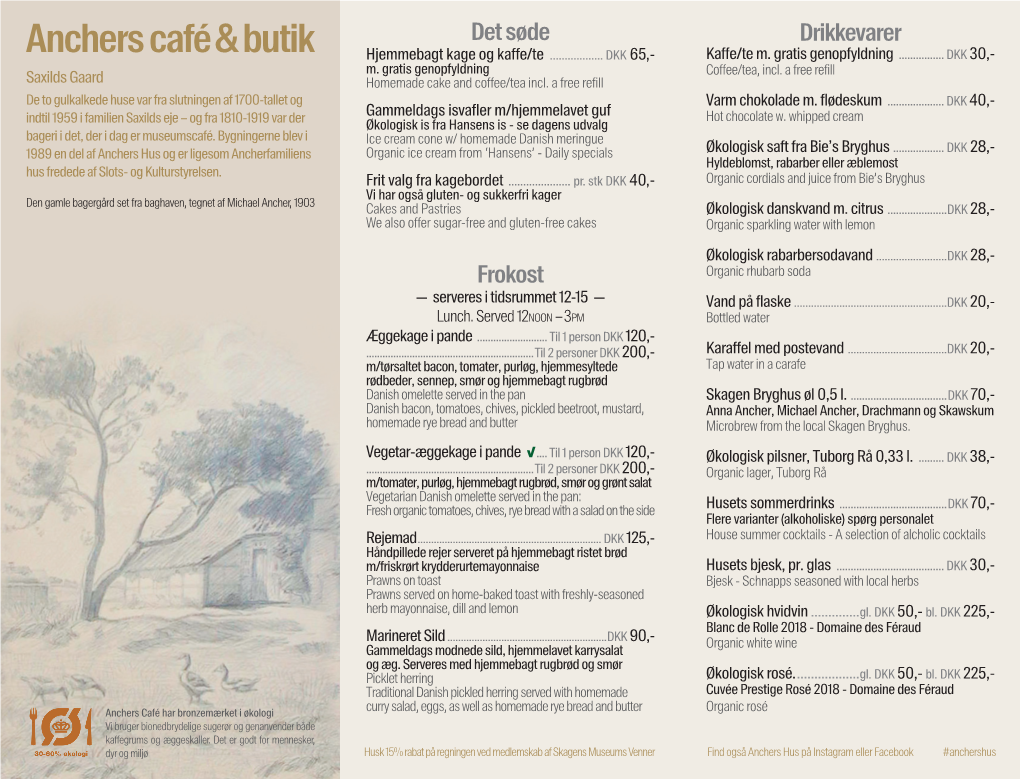 MENU | Anchers Café