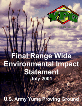 Final Range Wide Environmental Impact Statement