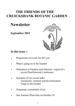 CBG Newsletter Sept'11.Pub