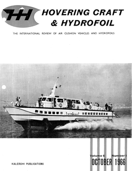 Hovering Craft & Hydrofoil Magazine October 1966