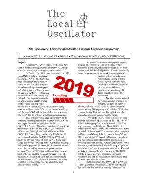 January 2019 Local Oscillator