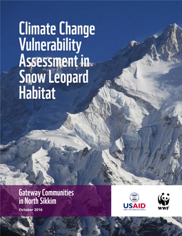 Climate Change Vulnerability Assessment in Snow Leopard Habitat