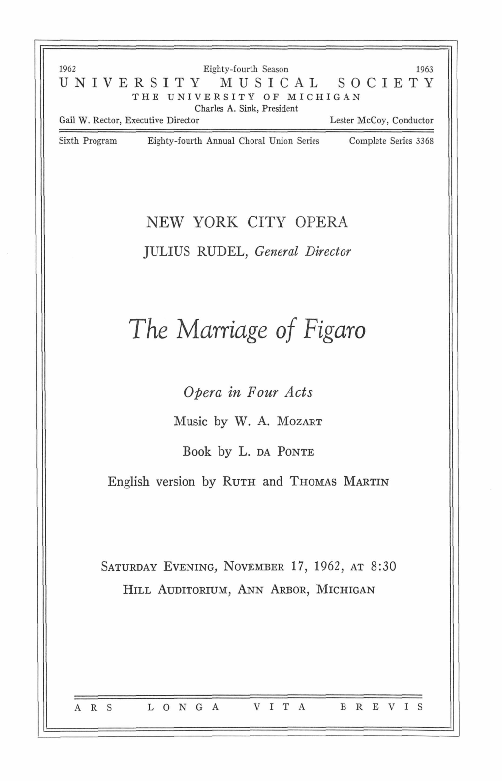 The Marriage of Figaro