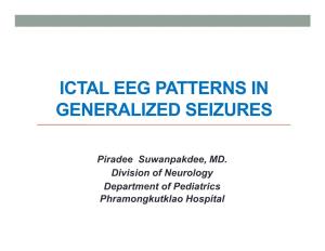 Ictal Eeg Patterns in Generalized Seizures