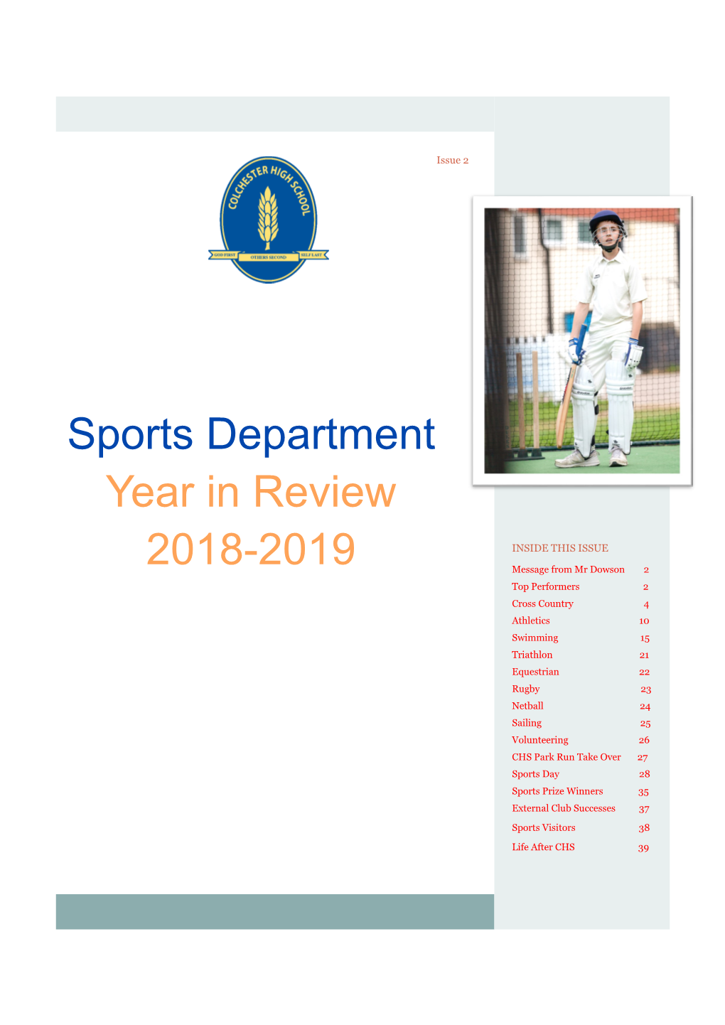 Sports Department Year in Review 2018-2019