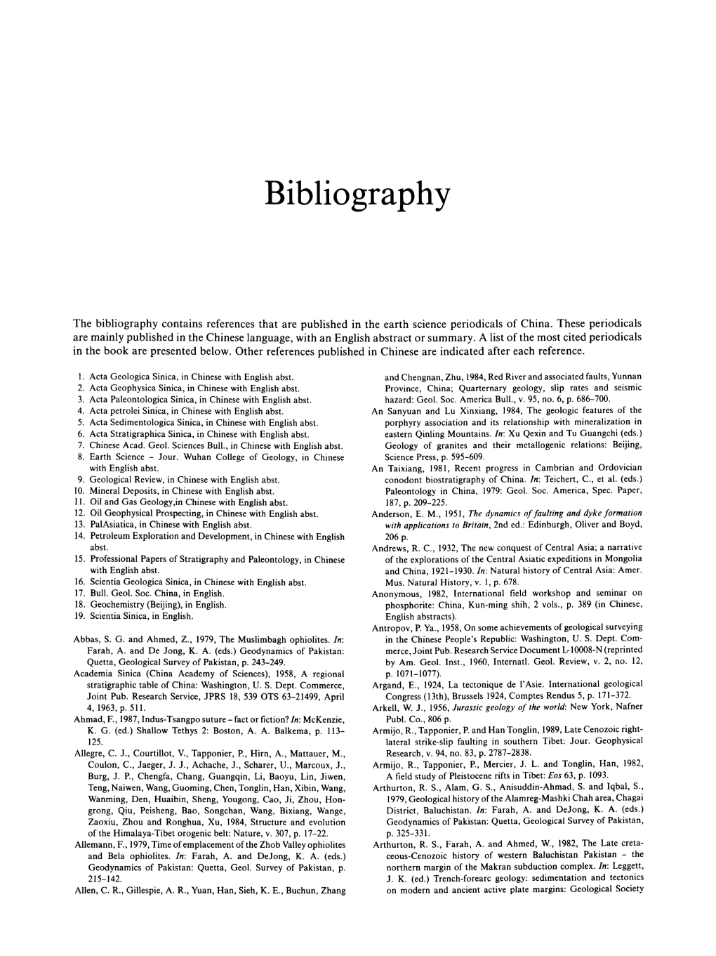 Bibliography