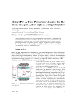 A Time Projection Chamber for the Study of Liquid Xenon Light & Charge Response
