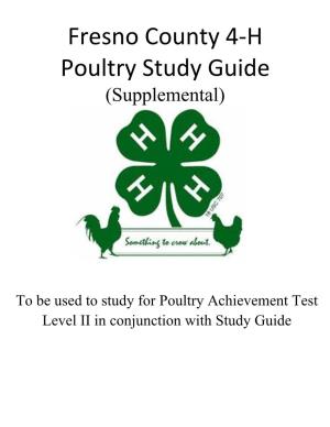 Fresno County 4-H Poultry Study Guide