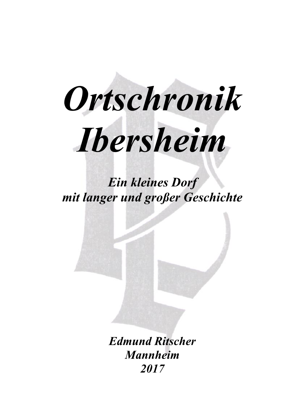 Ortschronik Ibersheim
