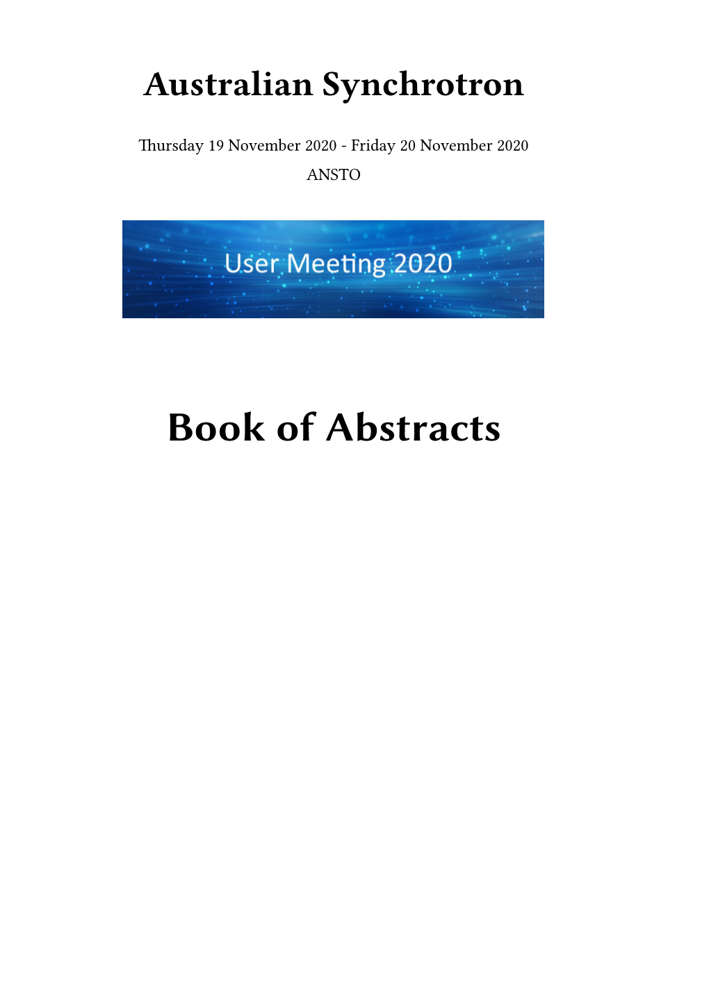 Book of Abstracts