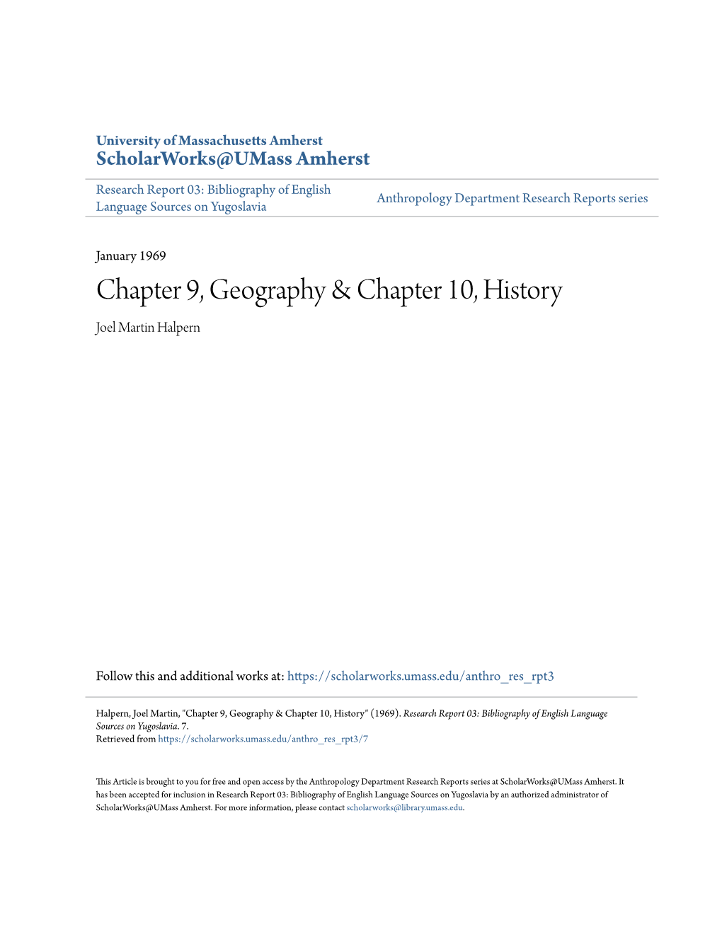 Chapter 9, Geography & Chapter 10, History