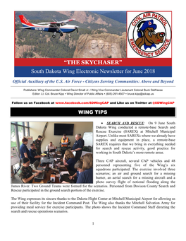 South Dakota Wing Electronic Newsletter for June 2018 “THE