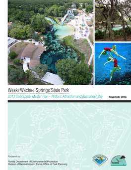 Weeki Wachee Springs State Park 2013 Conceptual Master Plan - Historic Attraction and Buccaneer Bay November 2013