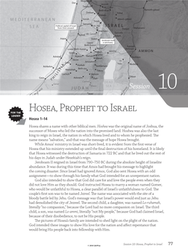 Hosea, Prophet to Israel