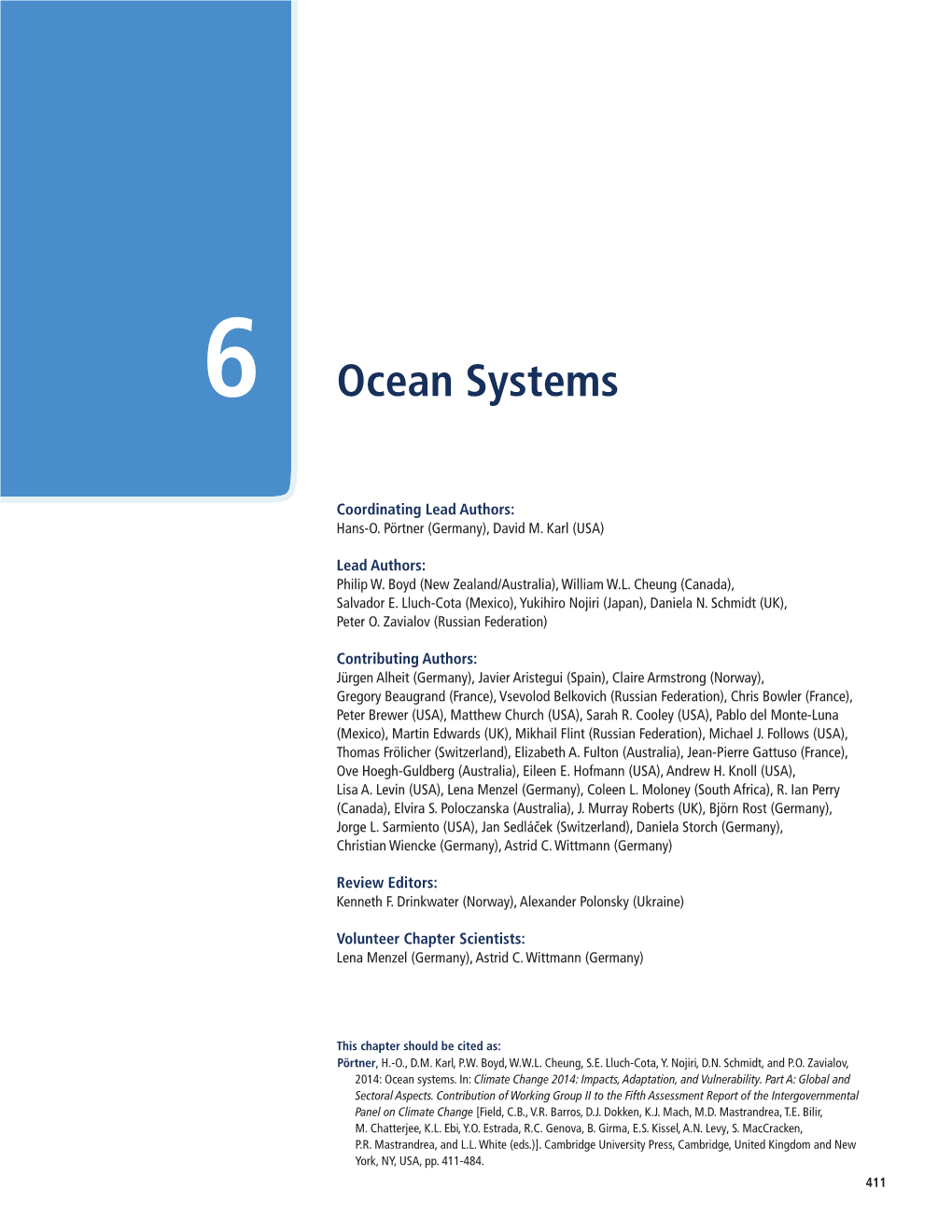 6 — Ocean Systems