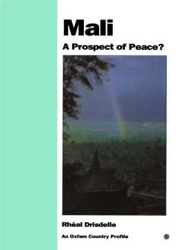 Mali a Prospect of Peace?