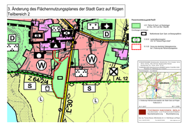 3. Änderung Des Flächennutzungsplanes Der Stadt Garz Auf Rügen Teilbereich 2