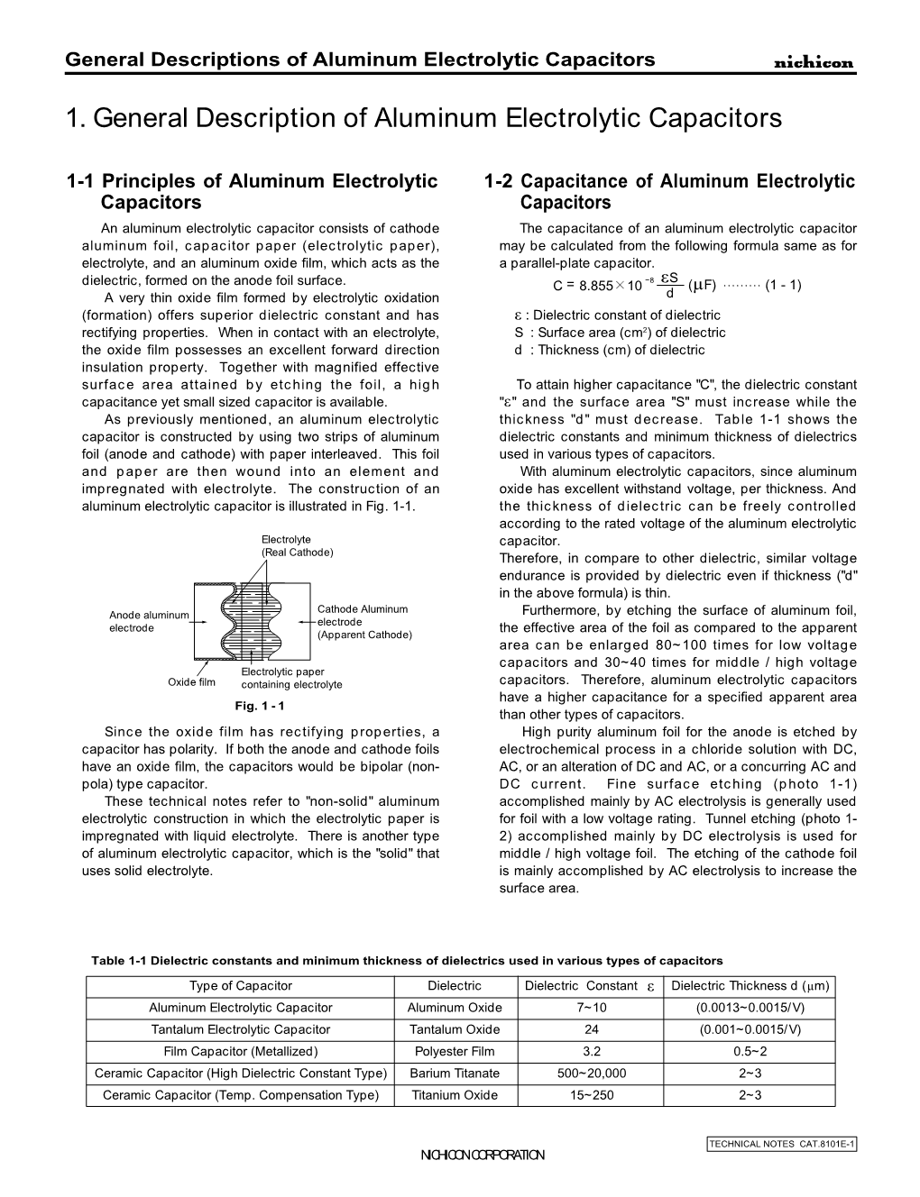 Application Guidelines for Aluminum Electrolytic Capacitors