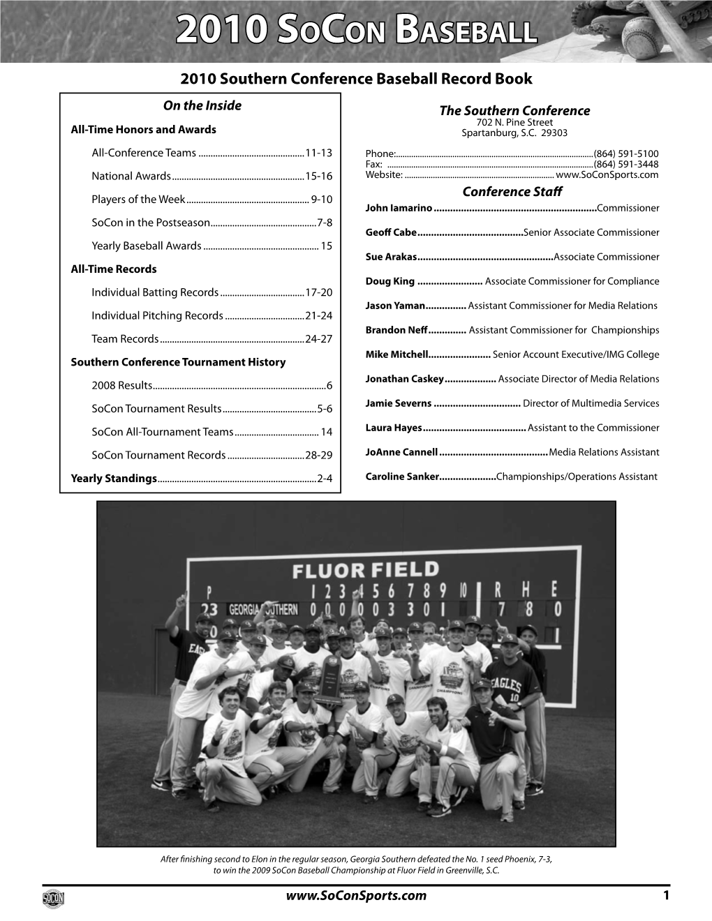 2010 Socon Baseball