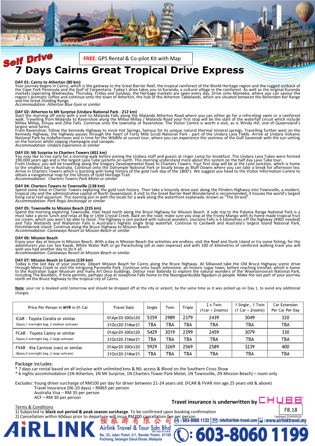 7 Days Cairns Great Tropical Drive Express